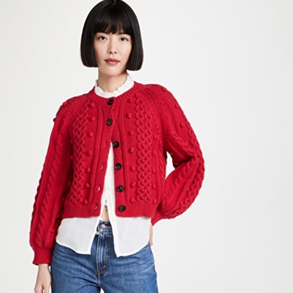 SOLD!!!!!!NWT 😍 THE GREAT. Moutainside Cardigan in ROSE (size 1/S) FINAL PRICE!